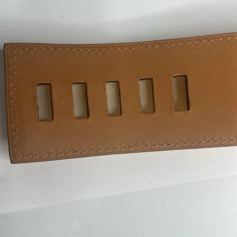 Hermes Sz 75 Red Calfskin COLLIER DE CHIEN Belt GM